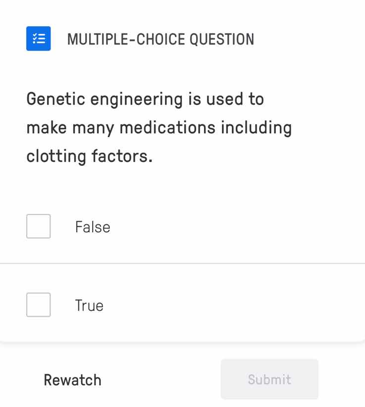 multiple-choice question genetic engineering is used to make many medic…