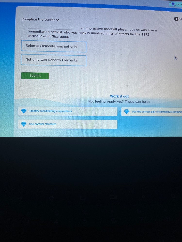 complete the sentence. ____ an impressive baseball player, but he was a…