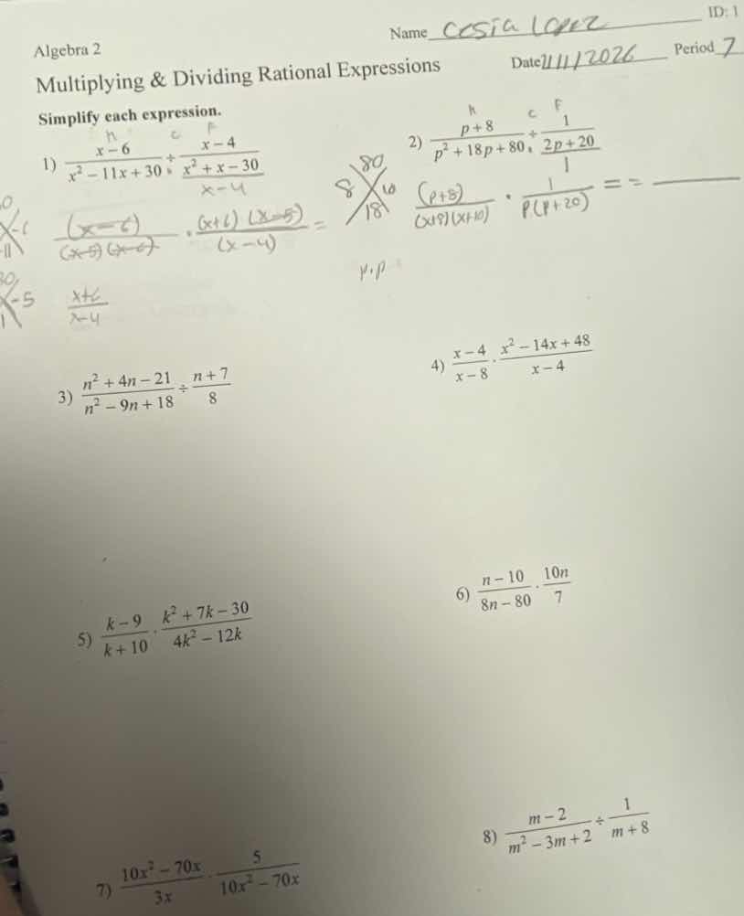 algebra 2 name id:1 multiplying & dividing rational expressions date pe…