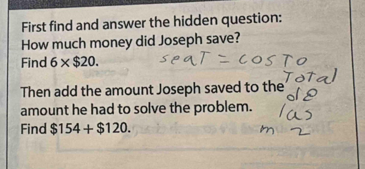 first find and answer the hidden question: how much money did joseph sa…