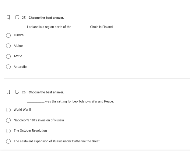 25. choose the best answer. lapland is a region north of the ________ c…