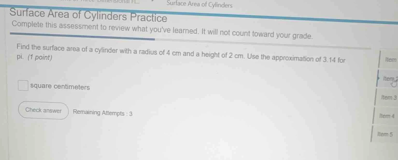 surface area of cylinders surface area of cylinders practice complete t…