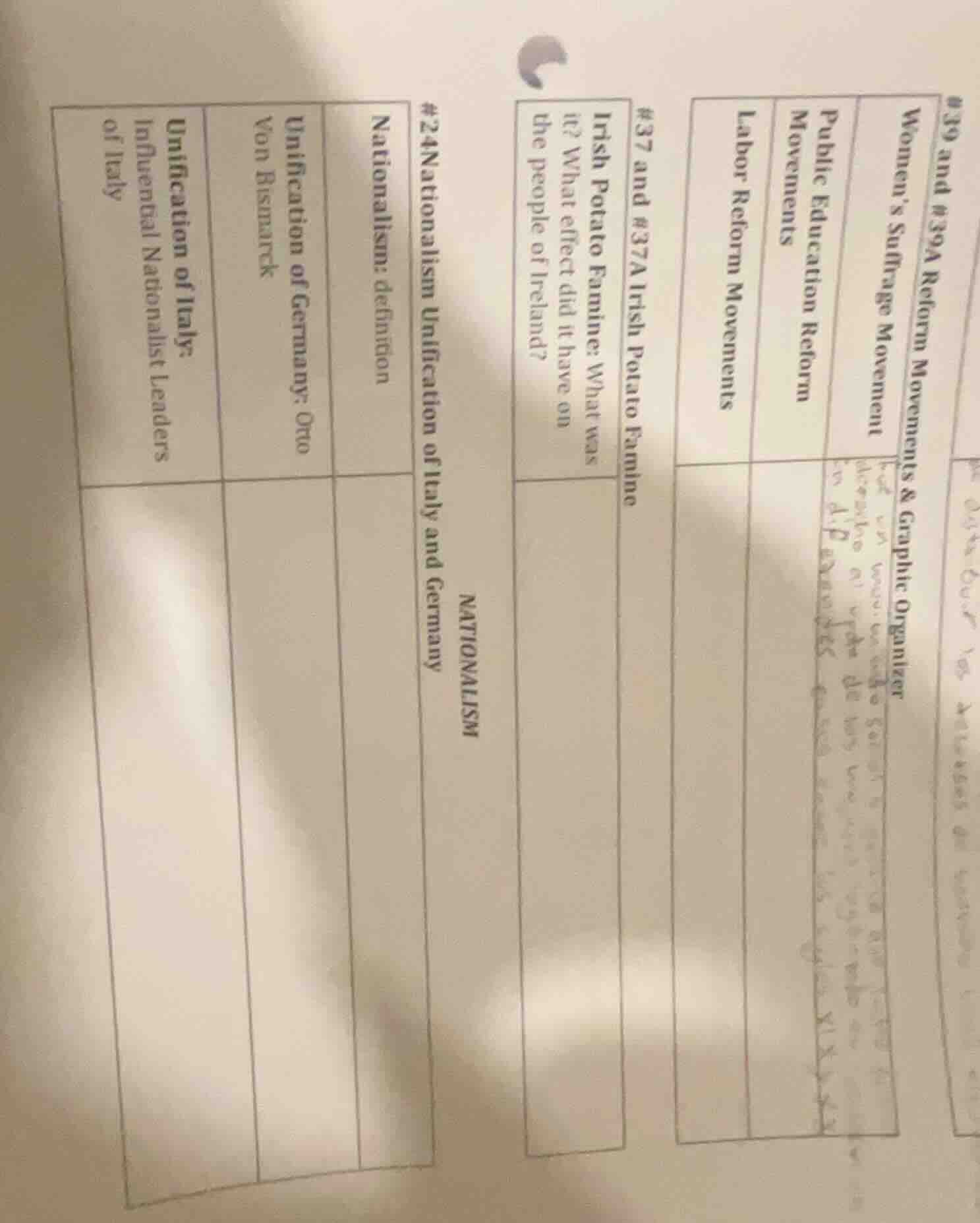#39 and #39a reform movements & graphic organizer womens suffrage movem…