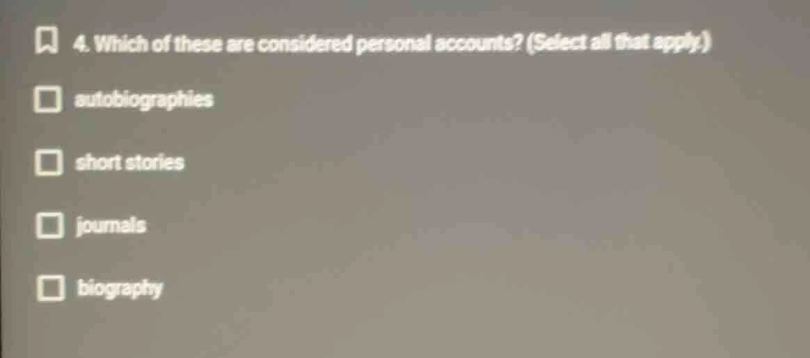 4. which of these are considered personal accounts? (select all that ap…