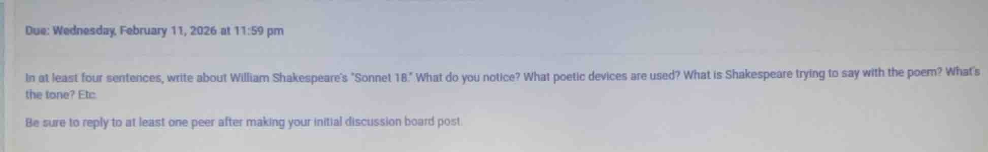 due: wednesday, february 11, 2026 at 11:59 pm in at least four sentence…