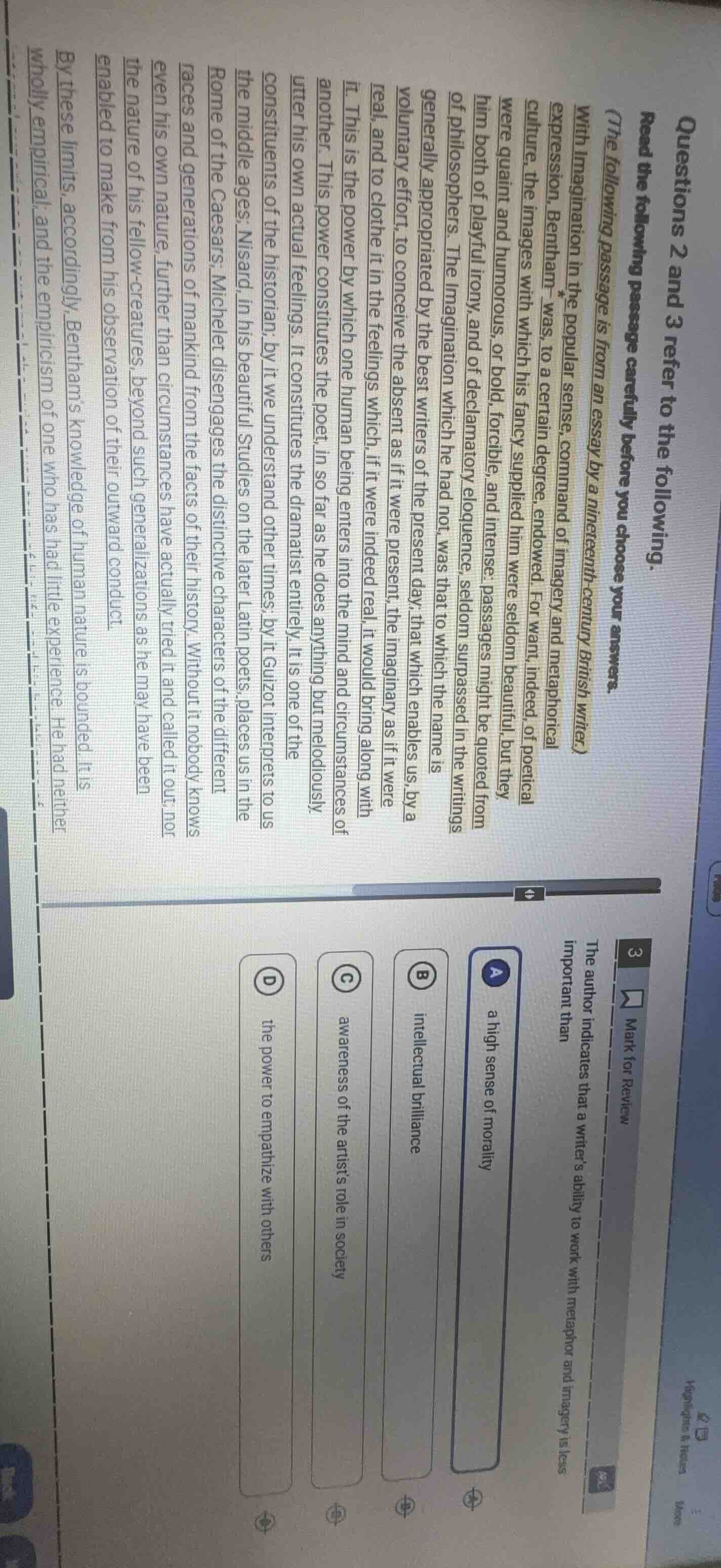 questions 2 and 3 refer to the following.read the following passage car…