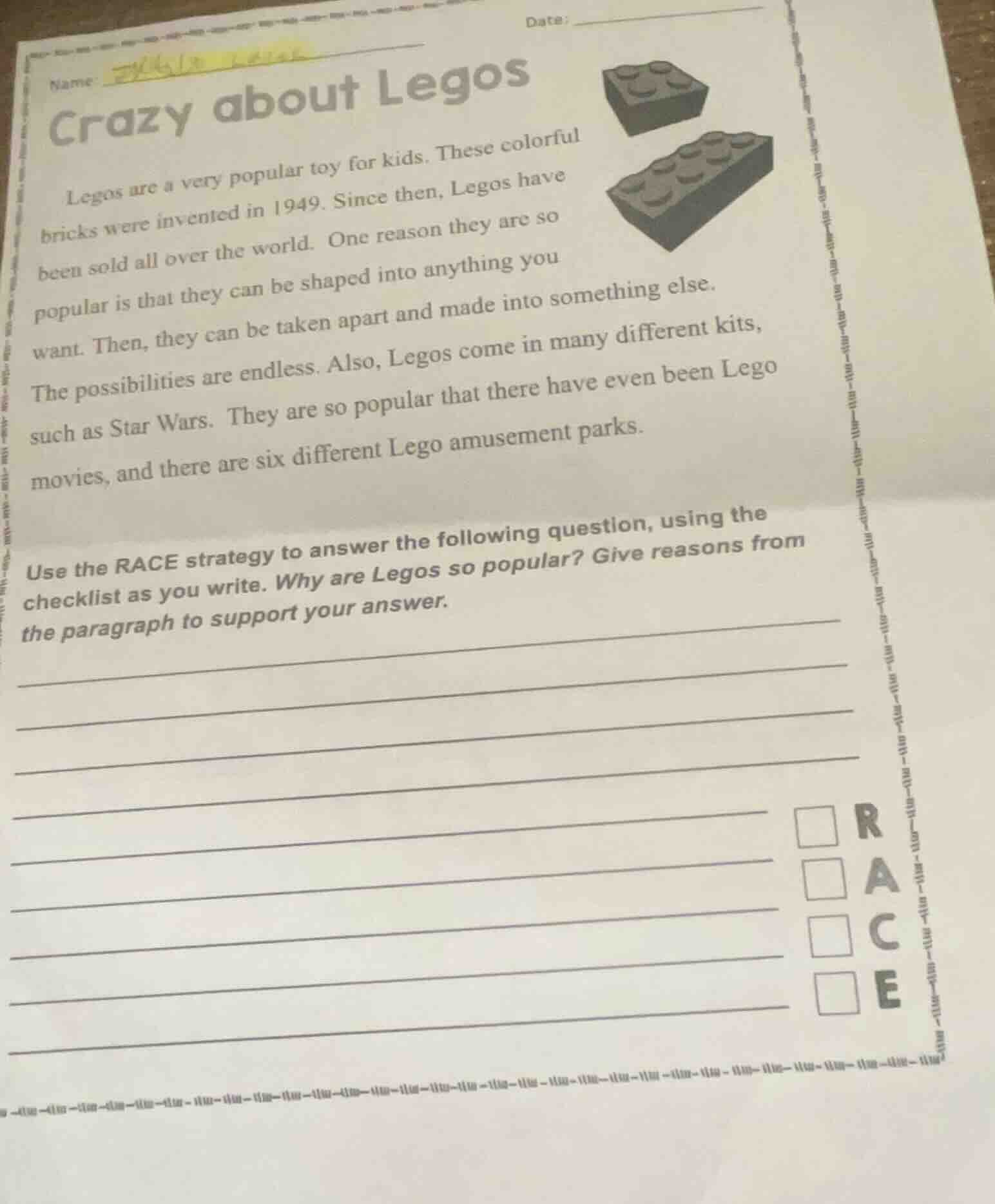 name:date:crazy about legoslegos are a very popular toy for kids. these…