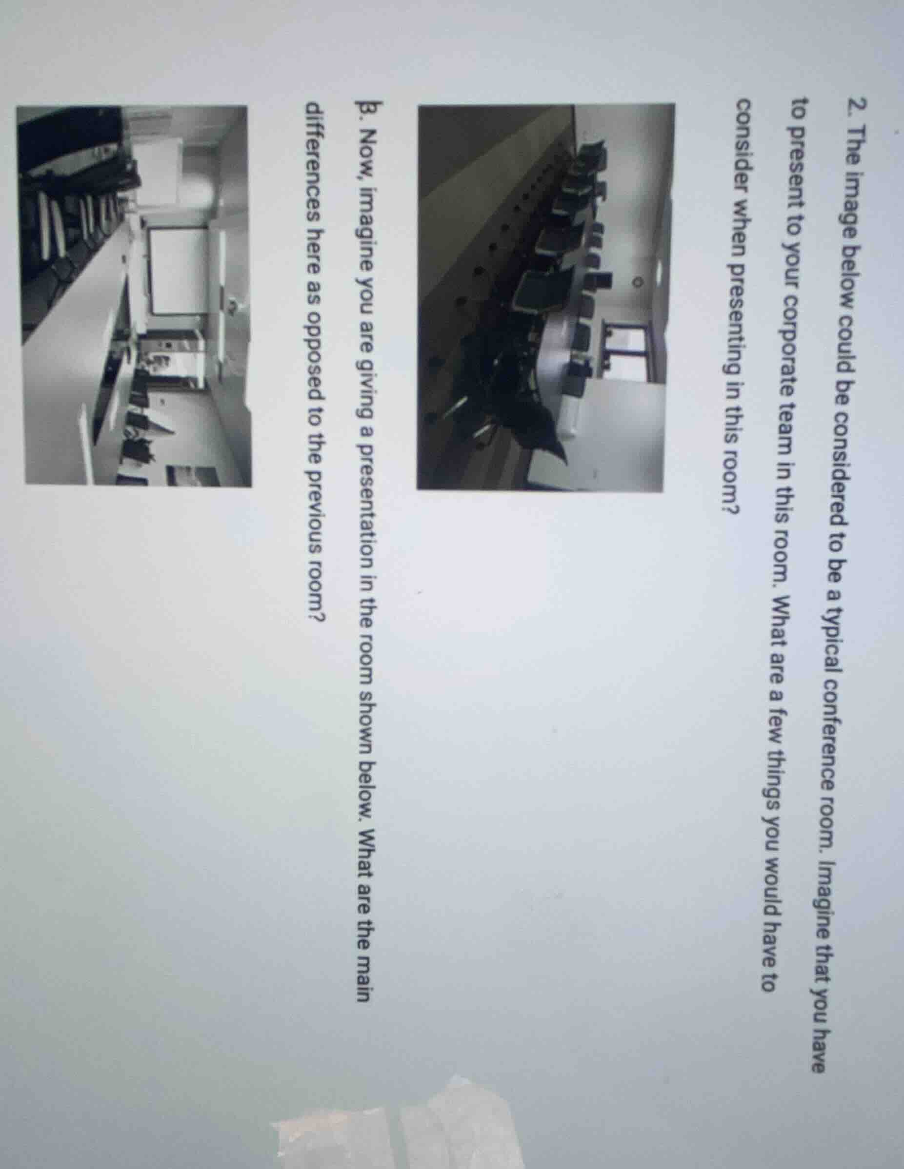 2. the image below could be considered to be a typical conference room.…