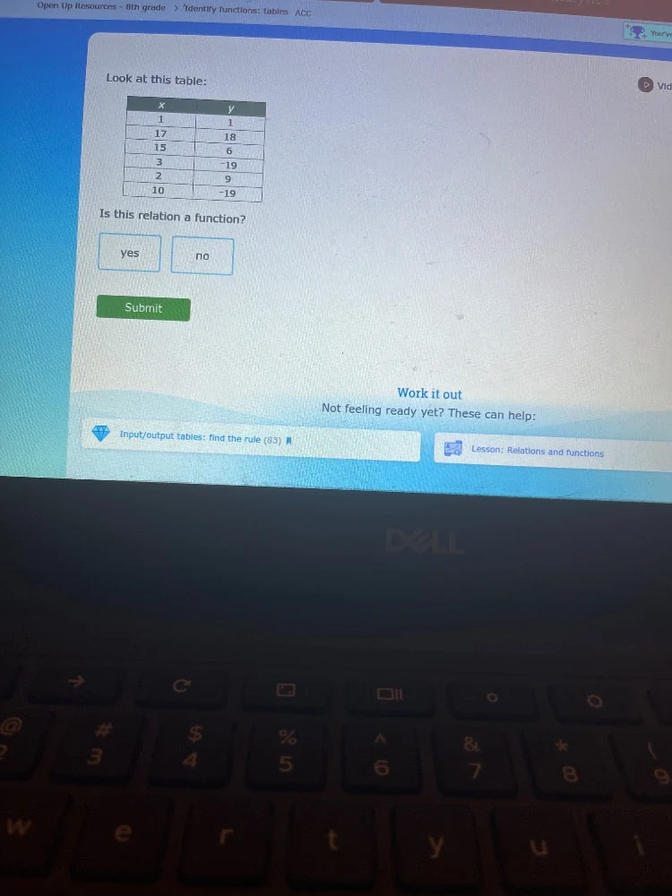 open up resources - 8th grade > identify functions: tables acc look at …