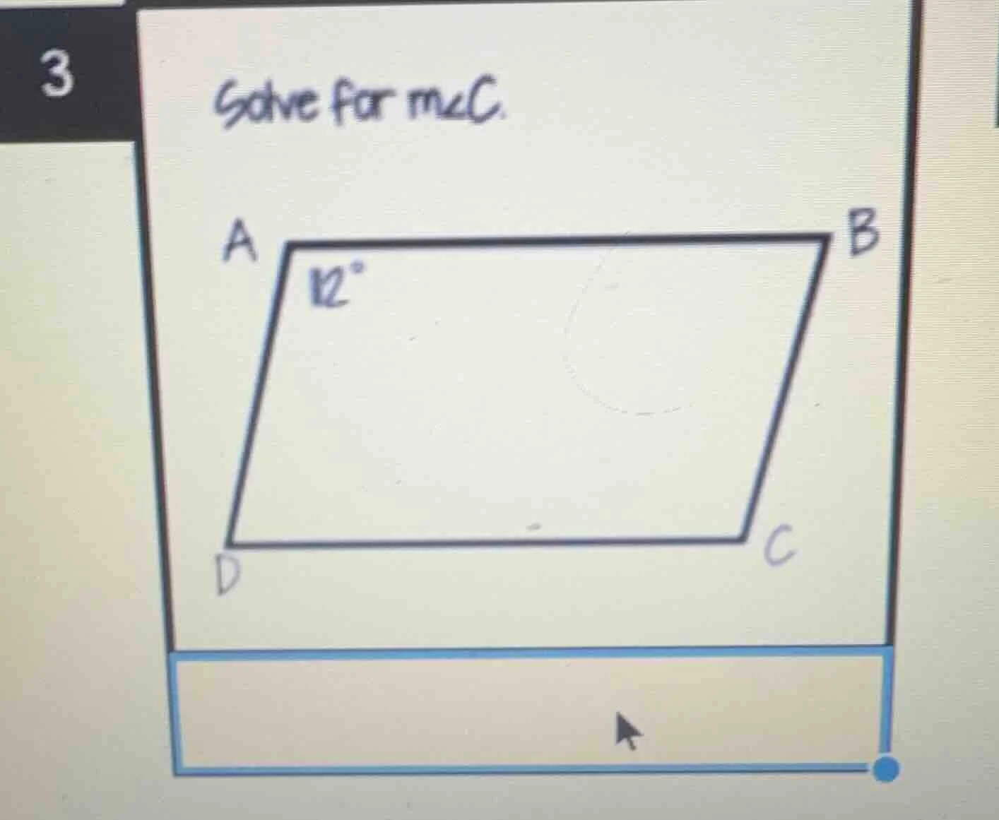3 solve for $m\\angle c$.