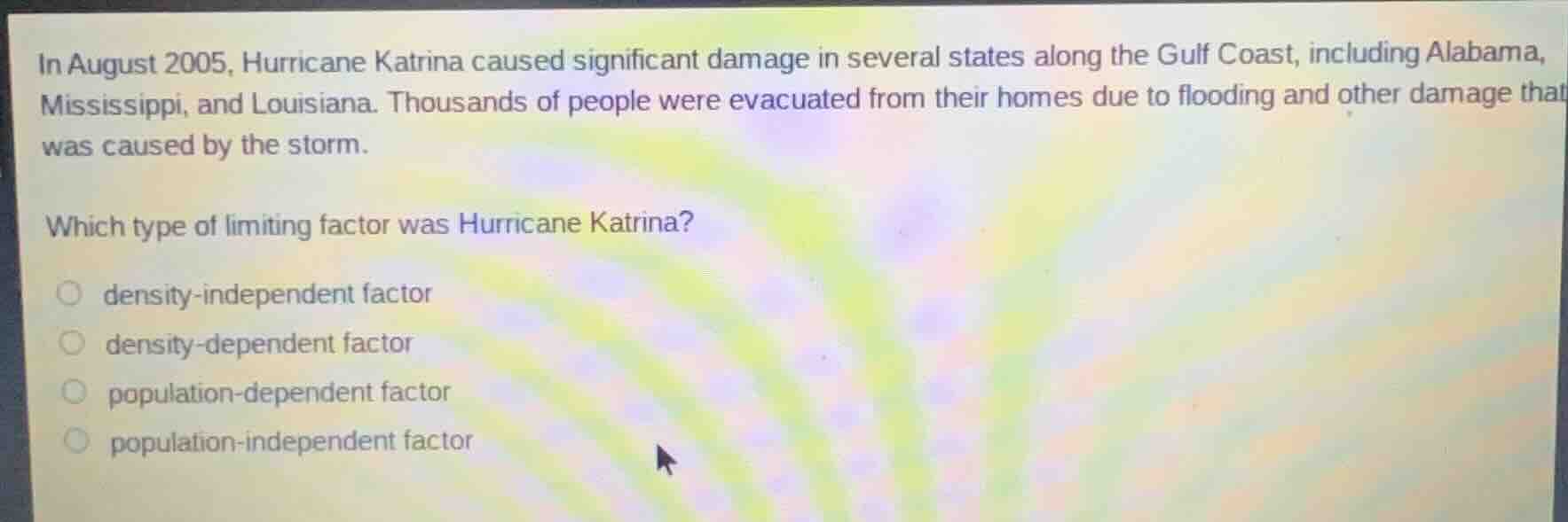 in august 2005, hurricane katrina caused significant damage in several …