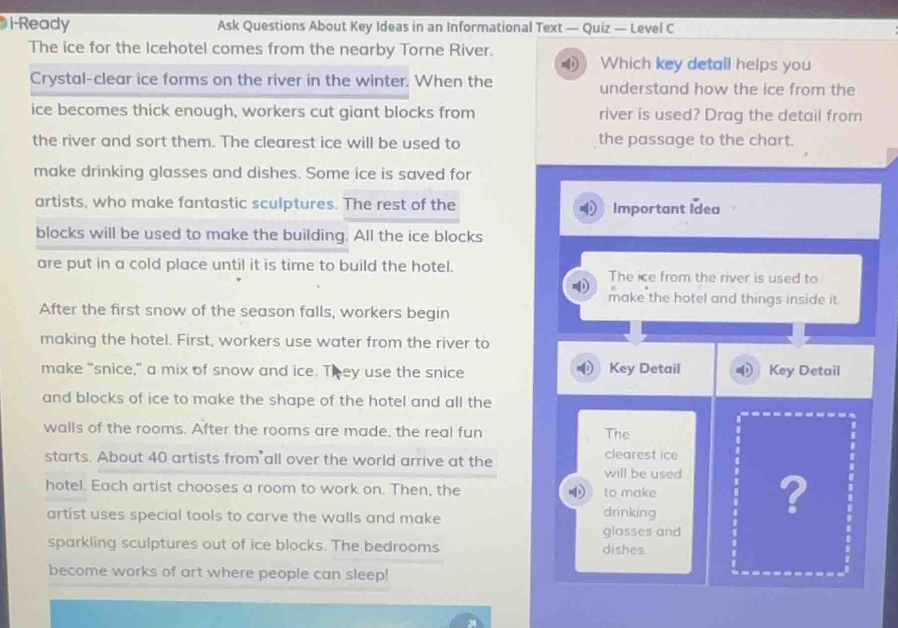 i-readyask questions about key ideas in an informational text — quiz — …