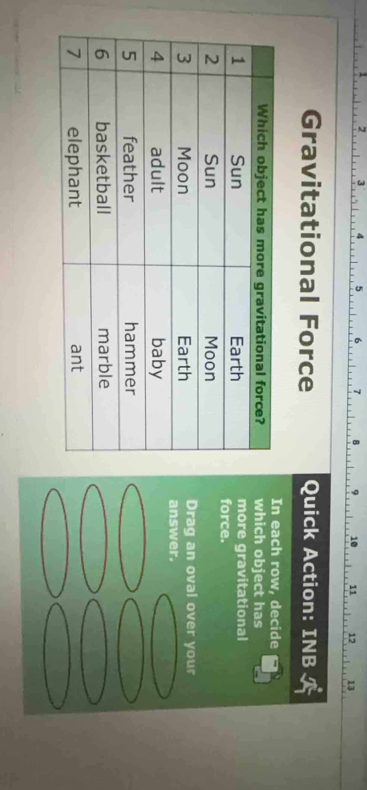 gravitational force which object has more gravitational force? 1 sun ea…