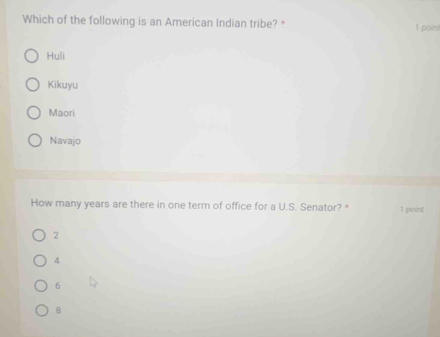 which of the following is an american indian tribe? * huli kikuyu maori…