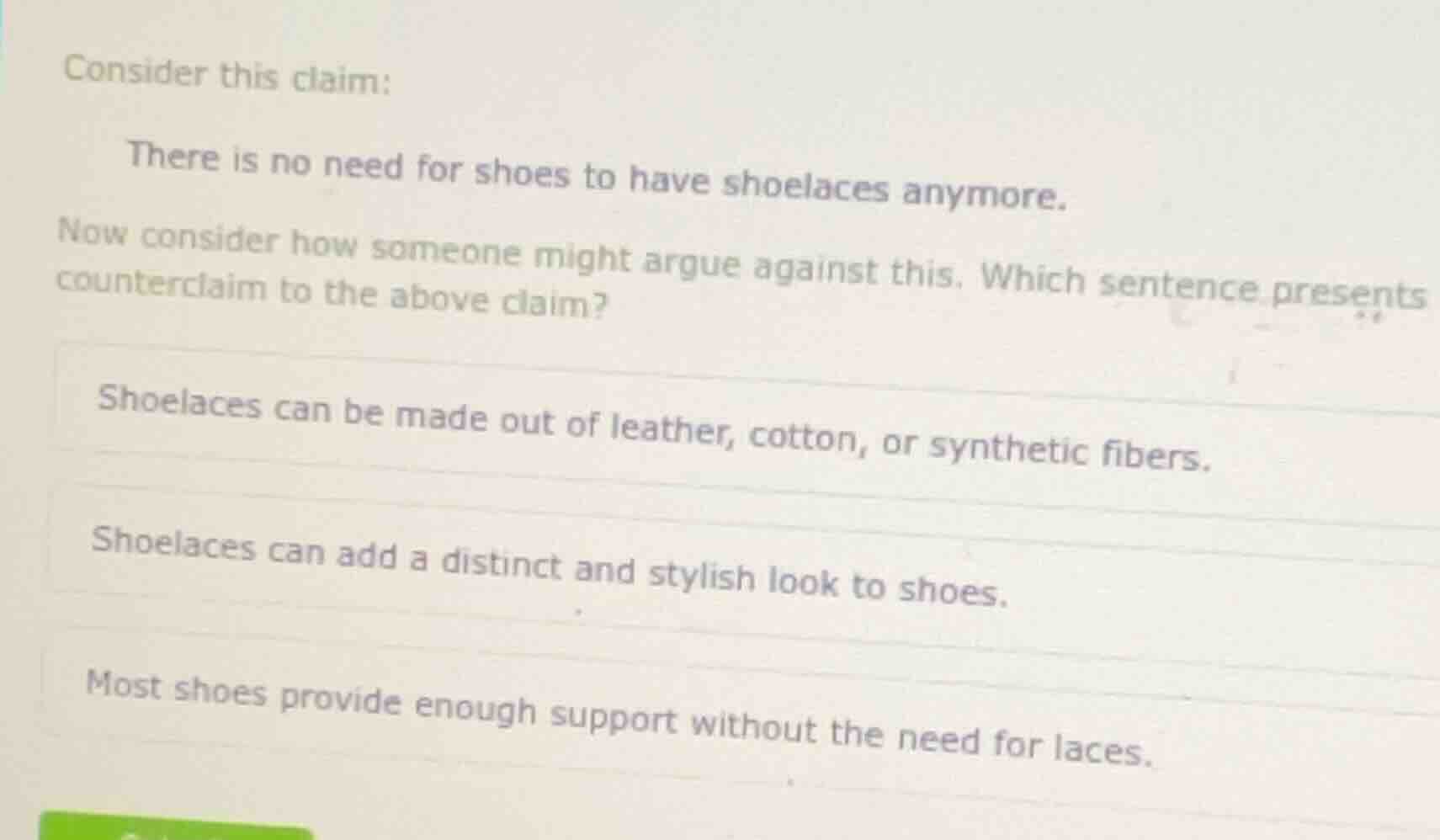 consider this claim: there is no need for shoes to have shoelaces anymo…