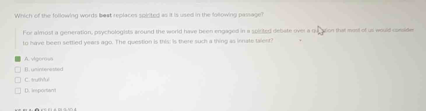 which of the following words best replaces spirited as it is used in th…