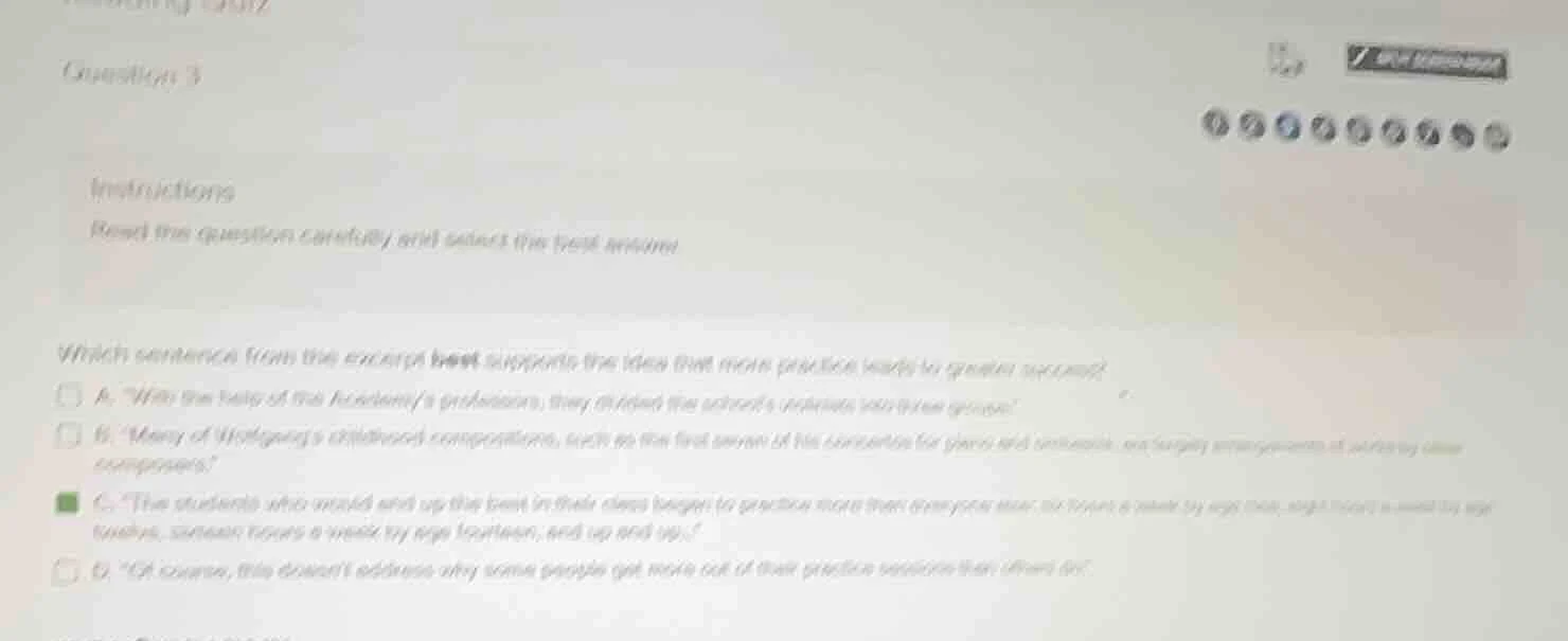 question 3 instructions read the question carefully and select the best…