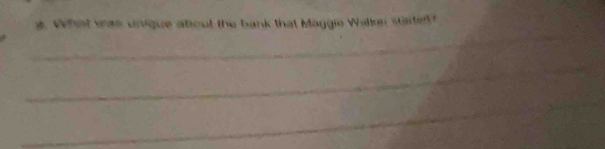 8. what was unique about the bank that maggie walker started?