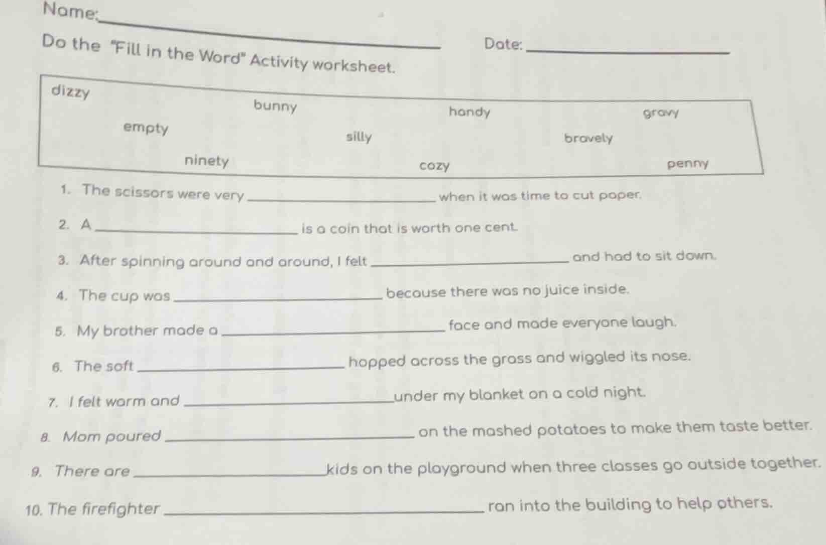 name:__________ date:__________ do the \fill in the word\ activity work…