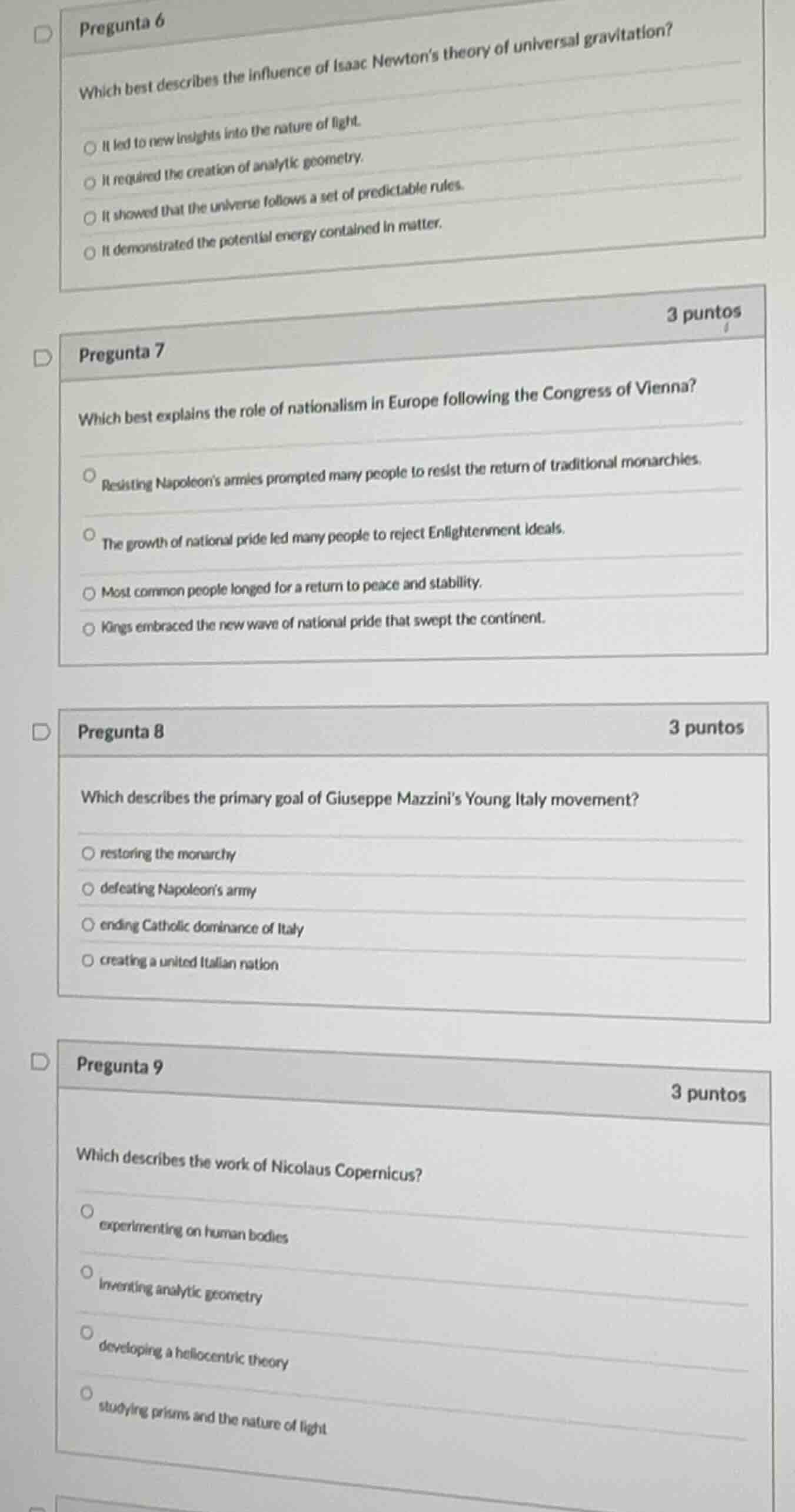 pregunta 6 which best describes the influence of isaac newtons theory o…