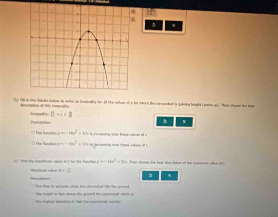 (b) fill in the blanks below to write an inequality for all the values …