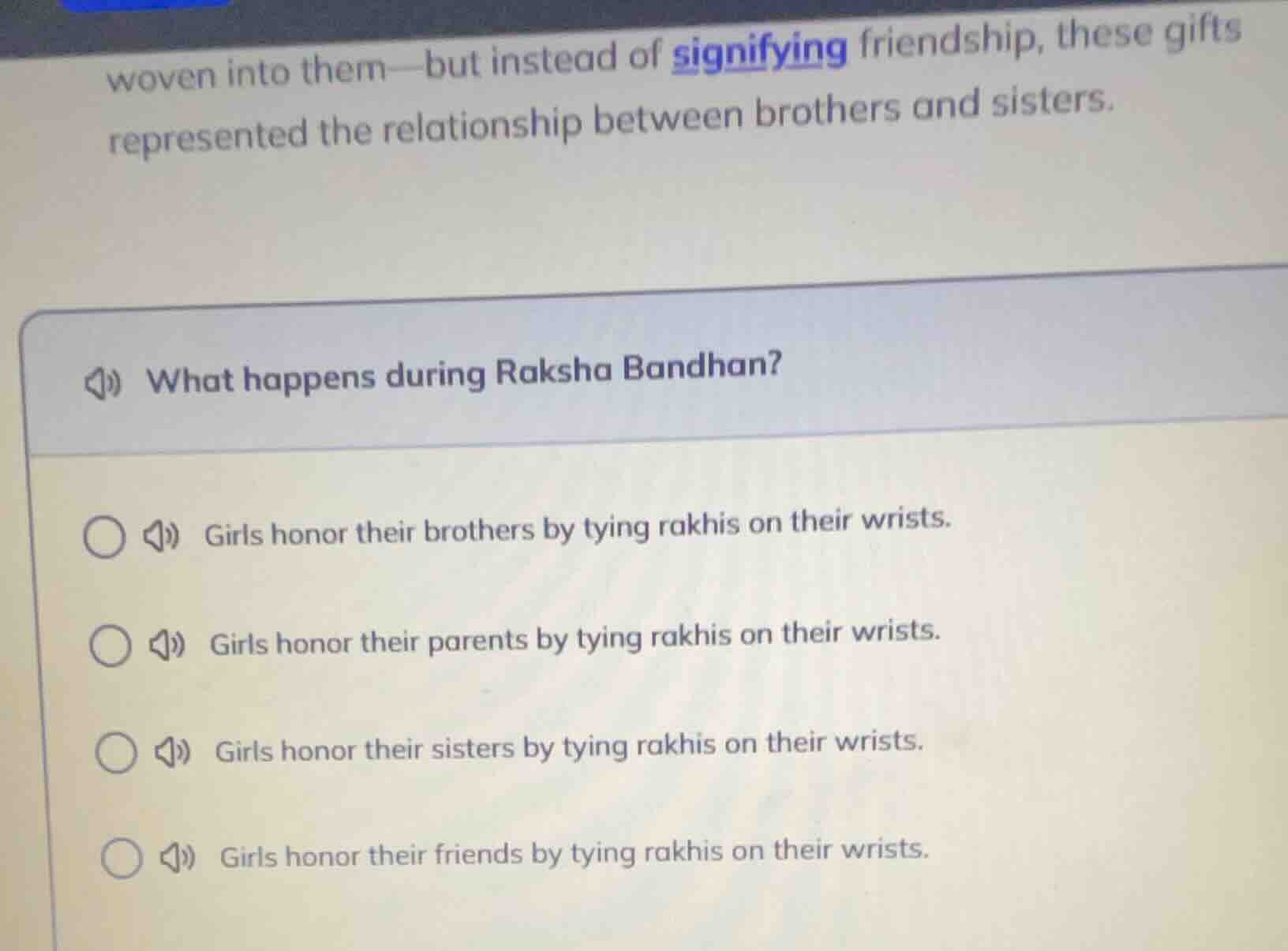 woven into them—but instead of signifying friendship, these gifts repre…