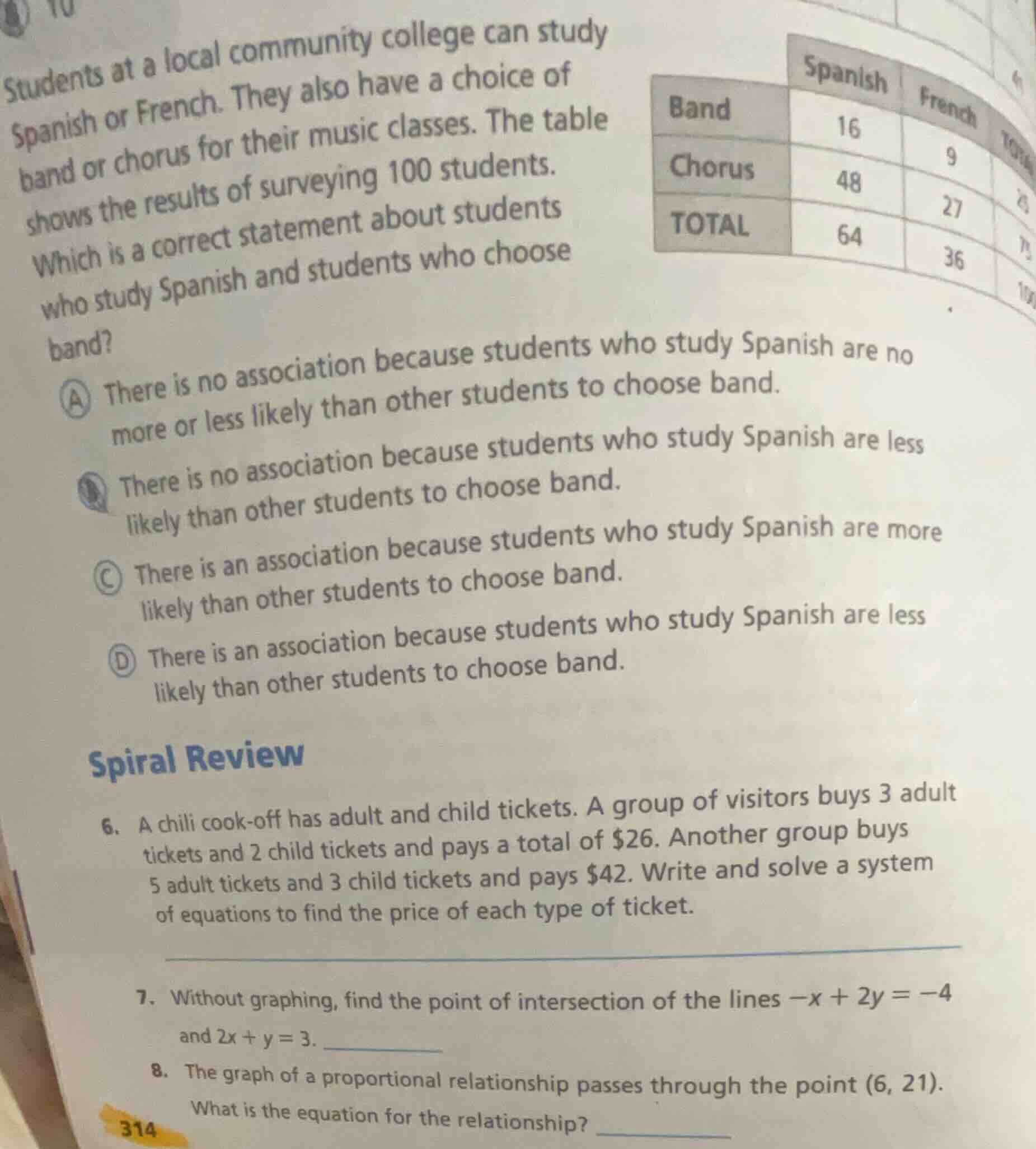 students at a local community college can study spanish or french. they…