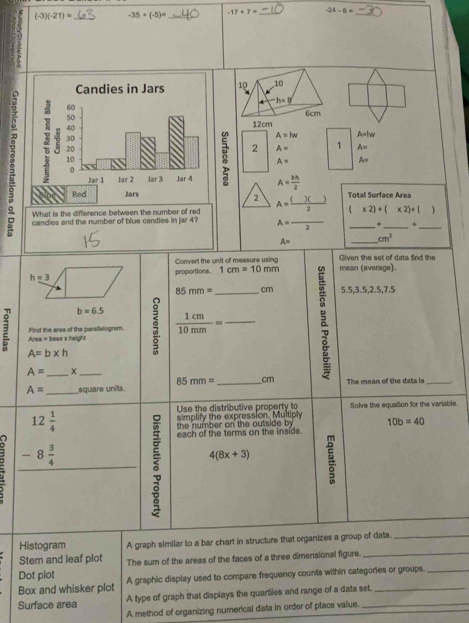 multiply/divide/add/subtract integers$(-3)(-21) = $$-35 + (-5) = $$-17 …