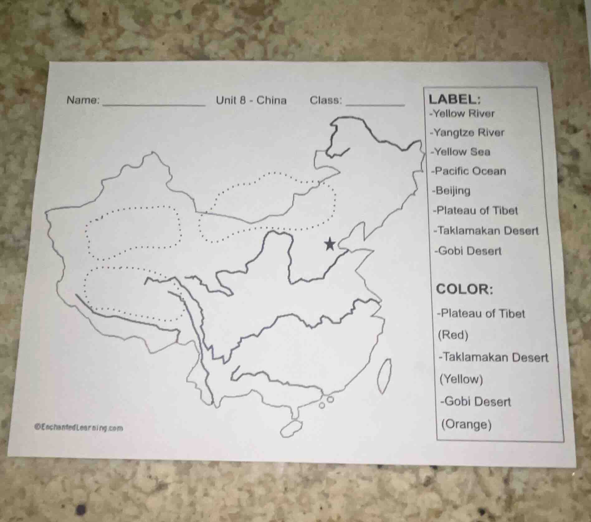 name: _______________ unit 8 - china class: _______________label:-yello…