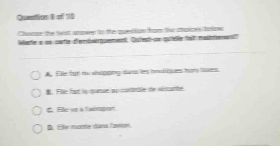 question 8 of 10 choose the best answer to the question from the choice…
