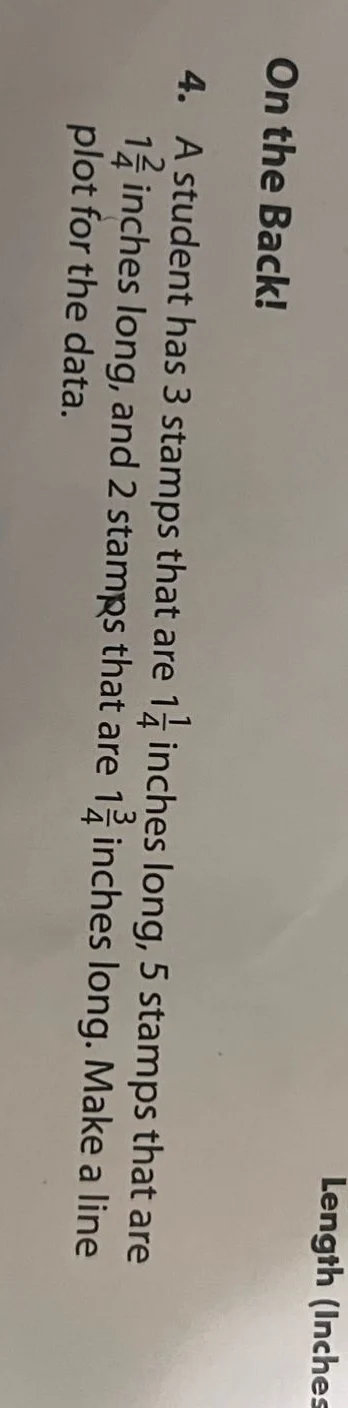 on the back! 4. a student has 3 stamps that are $1\\frac{1}{4}$ inches …