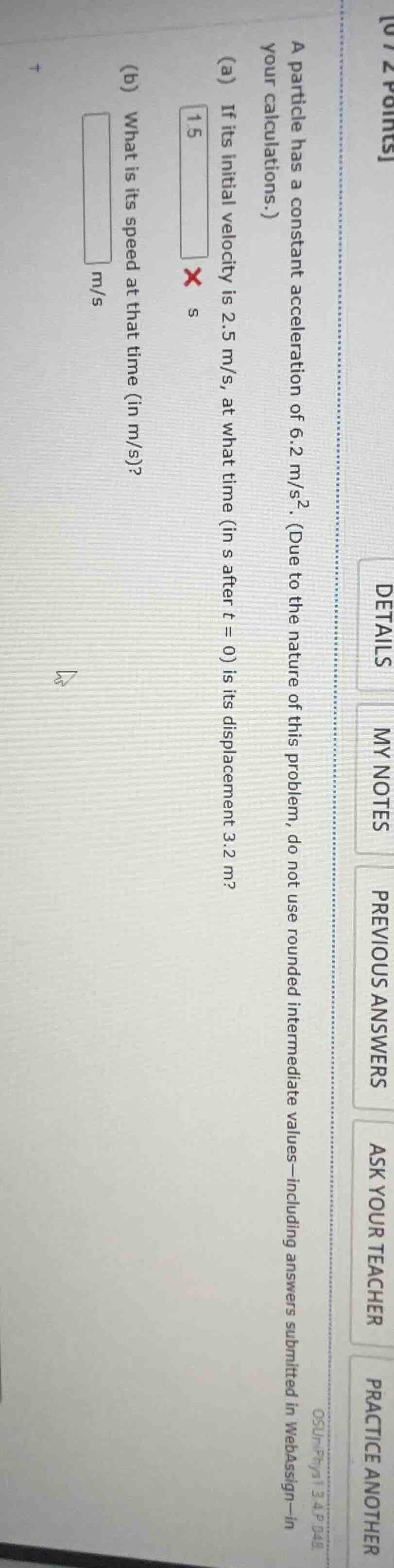 0/2 points details my notes previous answers ask your teacher practice …