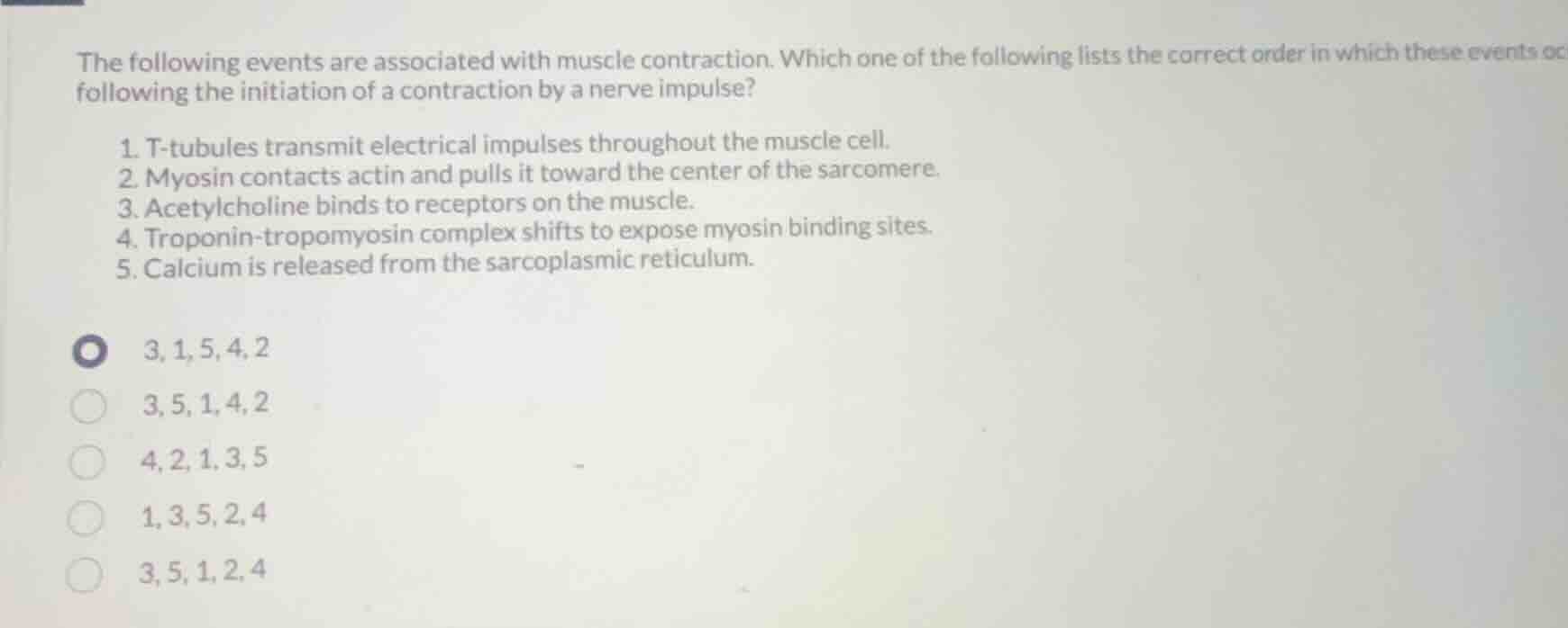 the following events are associated with muscle contraction. which one …