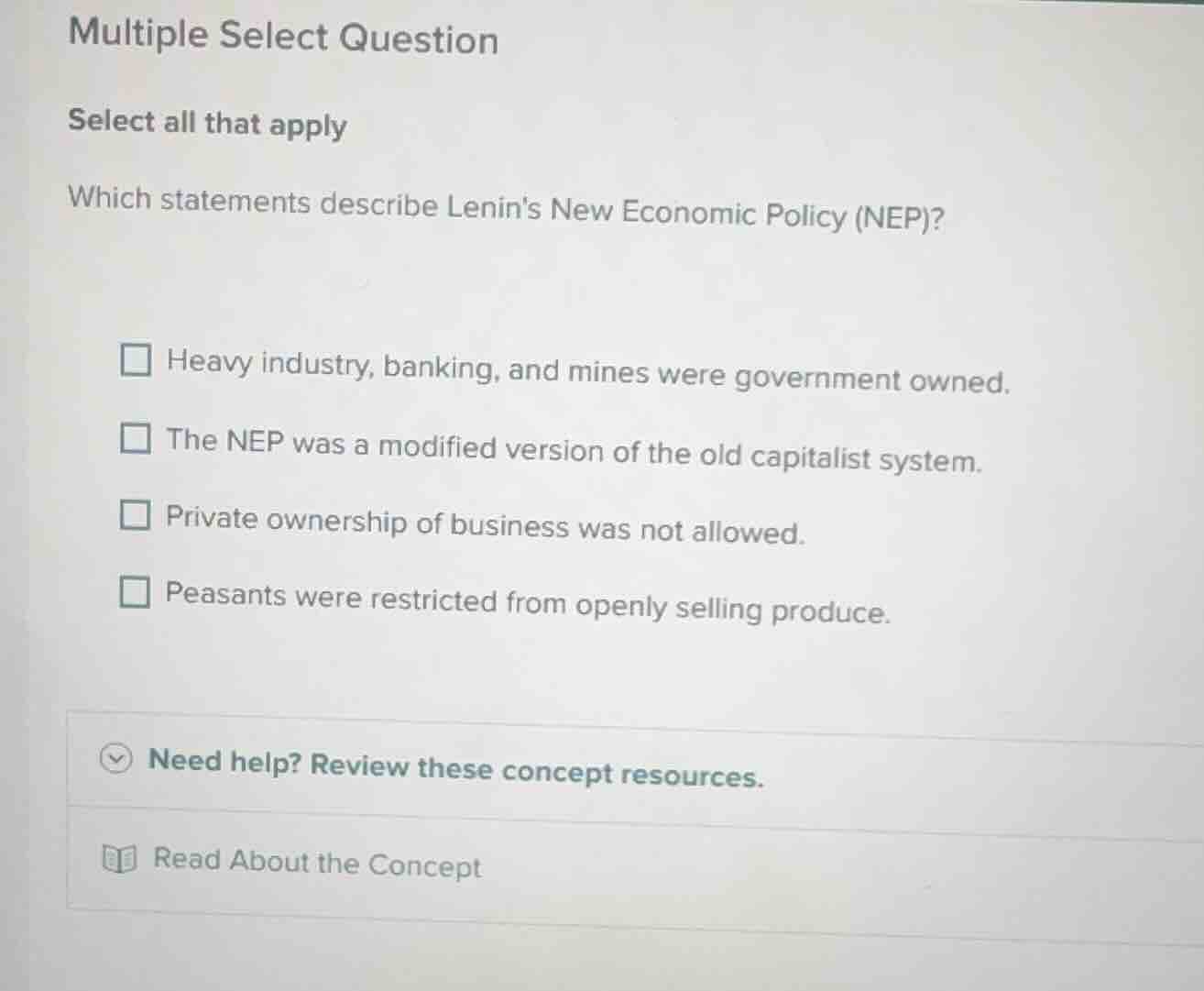 multiple select question select all that apply which statements describ…
