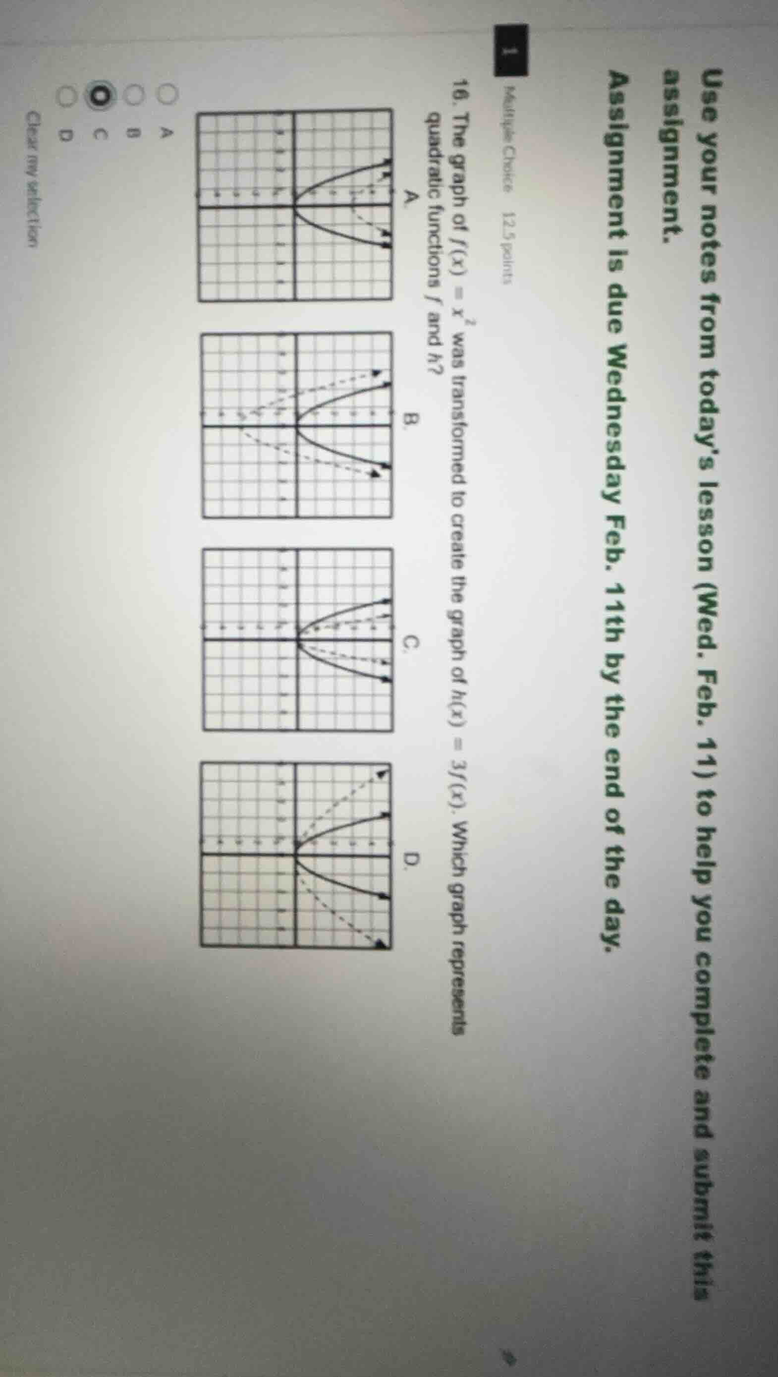 use your notes from todays lesson (wed. feb. 11) to help you complete a…