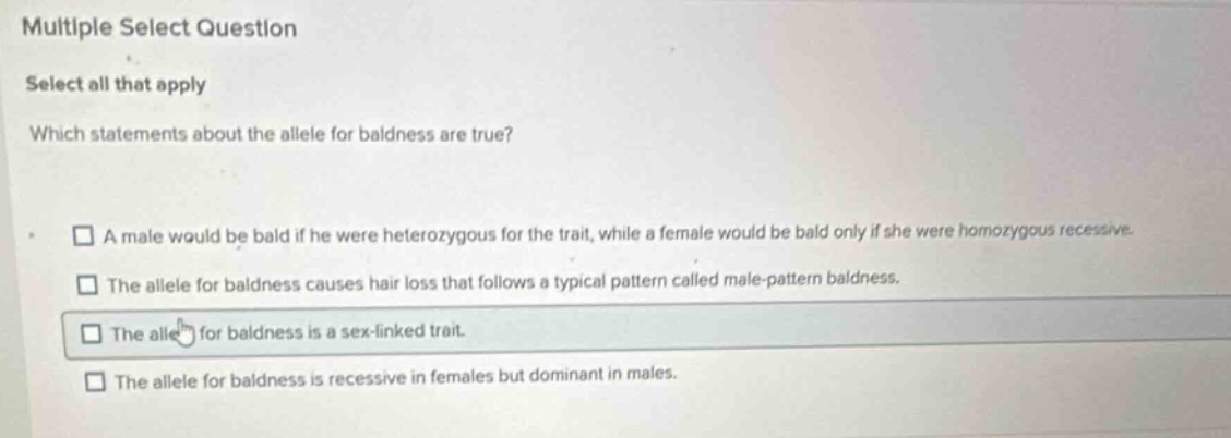 multiple select question select all that apply which statements about t…