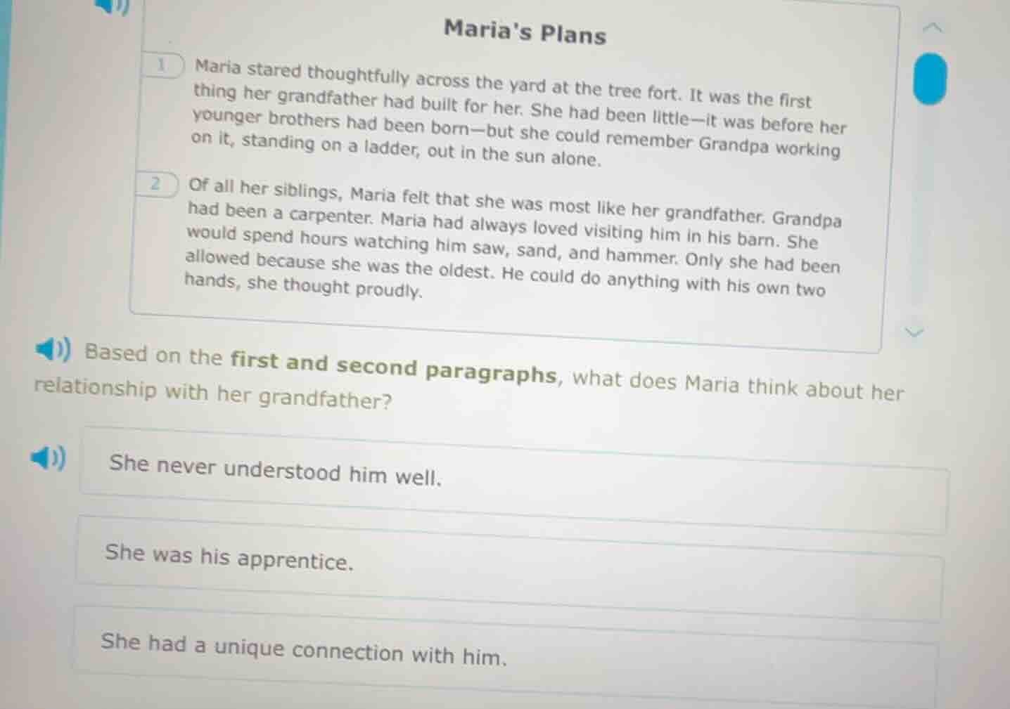 marias plans 1 maria stared thoughtfully across the yard at the tree fo…