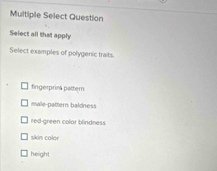 multiple select question select all that apply select examples of polyg…