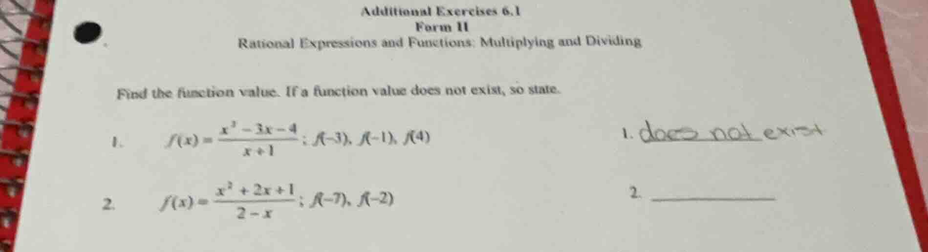 additional exercises 6.1 form ii rational expressions and functions: mu…
