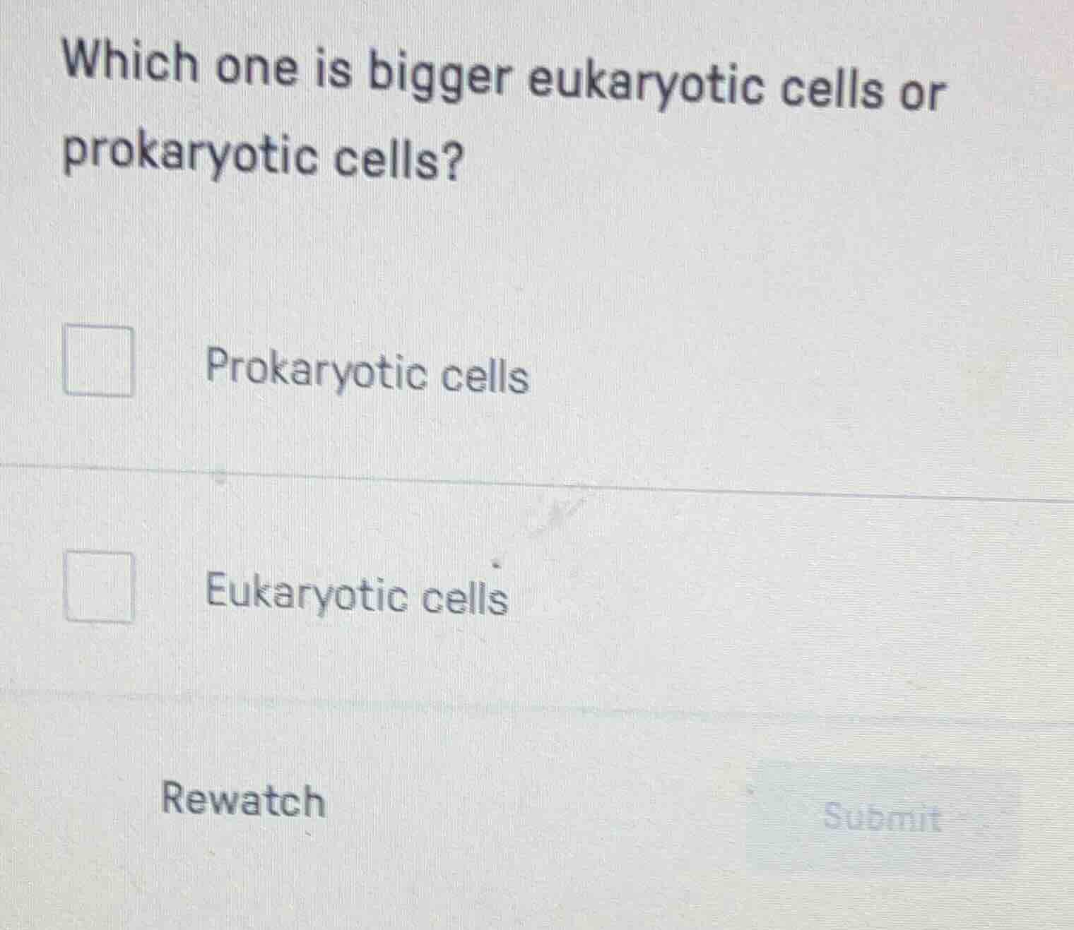 which one is bigger eukaryotic cells or prokaryotic cells? prokaryotic …