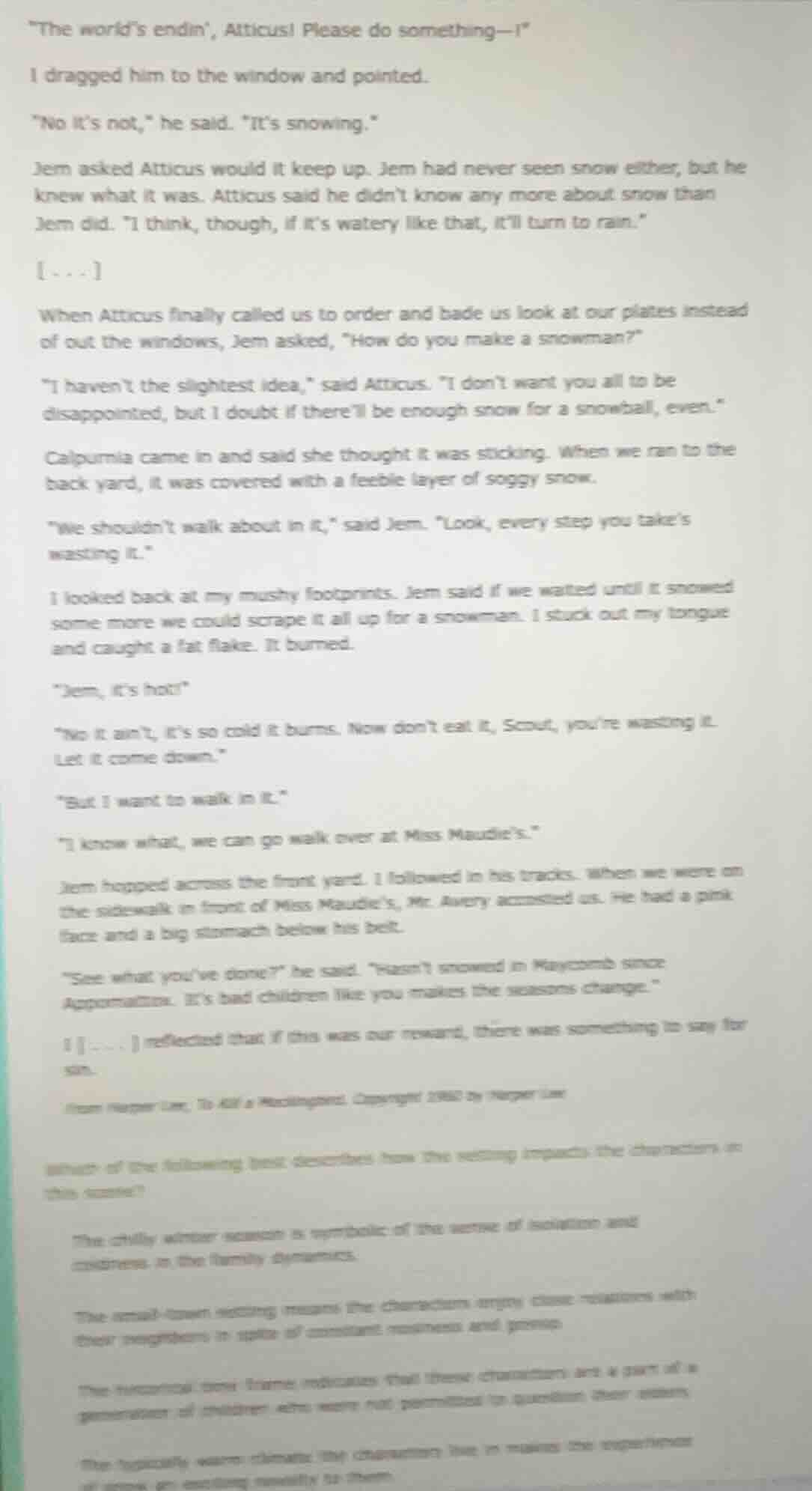 \the worlds endin, atticus! please do something—i\i dragged him to the …