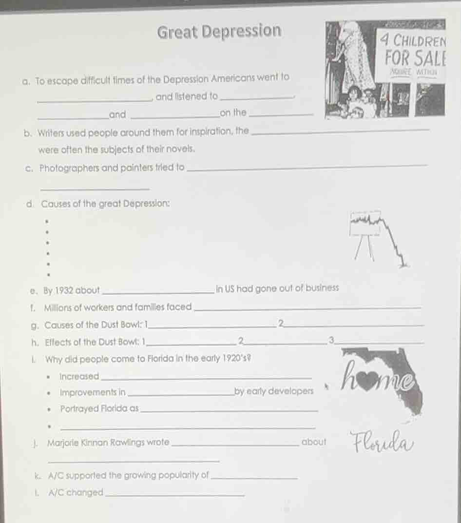 great depression a. to escape difficult times of the depression america…