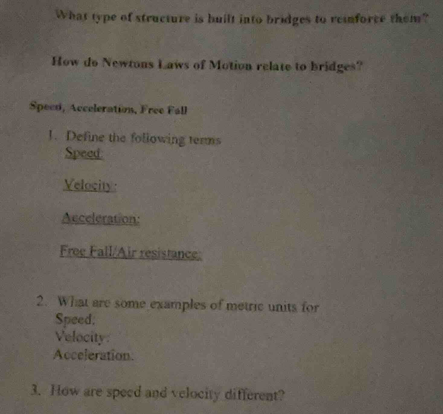 what type of structure is built into bridges to reinforce them? how do …