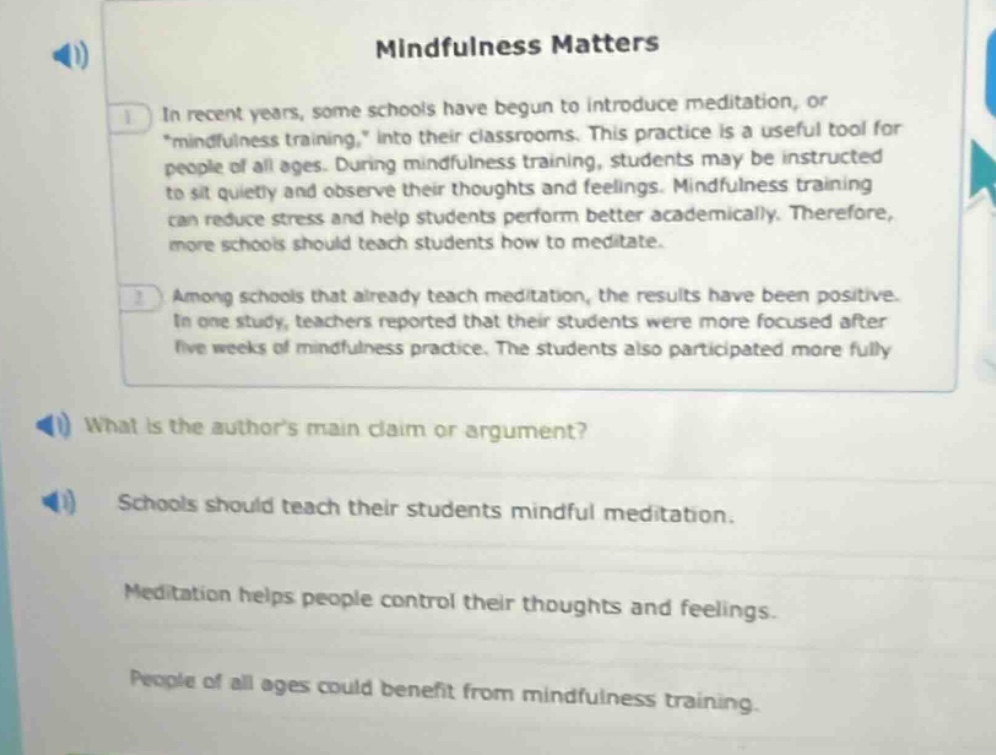 mindfulness matters 1 in recent years, some schools have begun to intro…