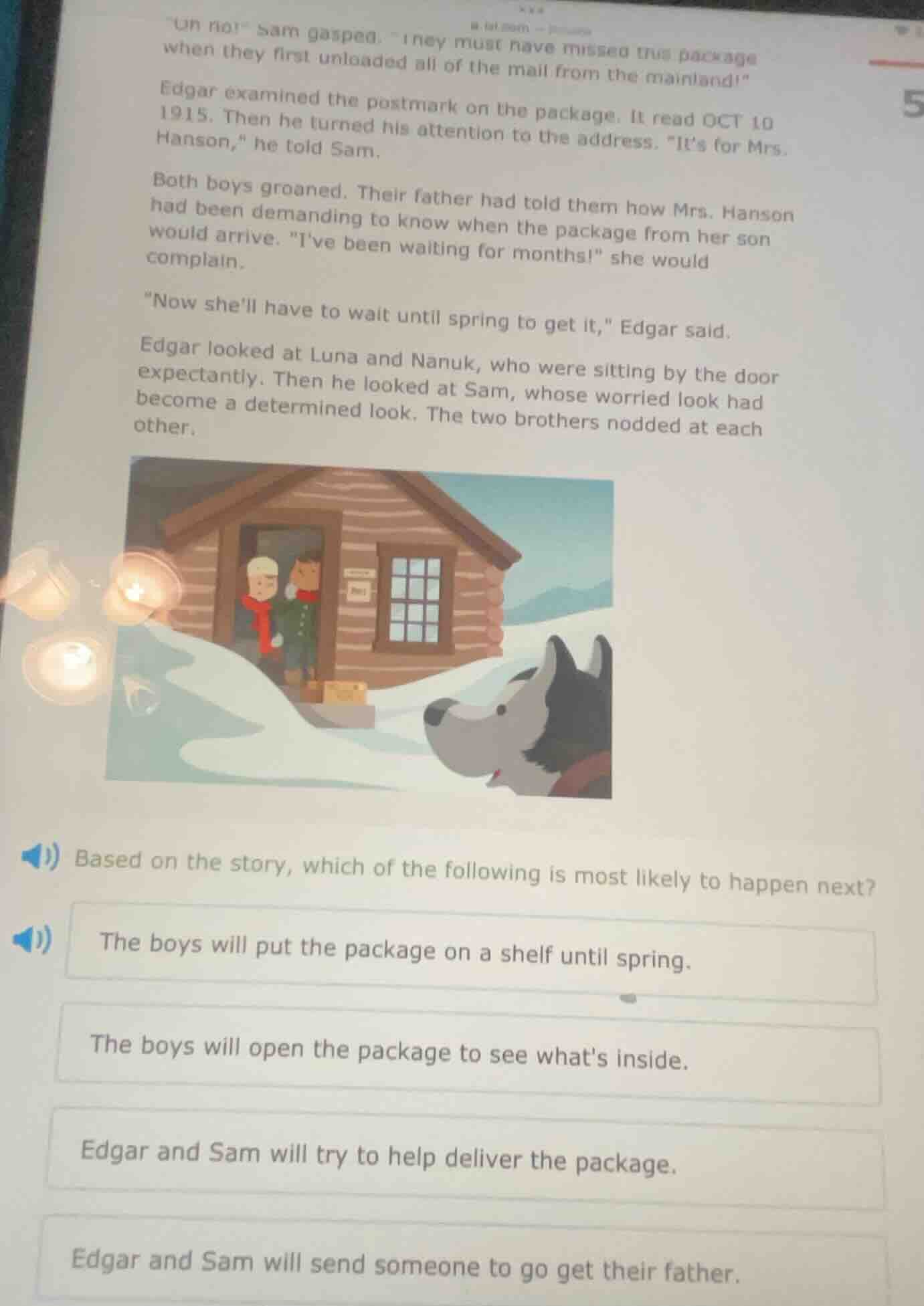 \oh no!\ sam gasped. \they must have missed this package when they firs…