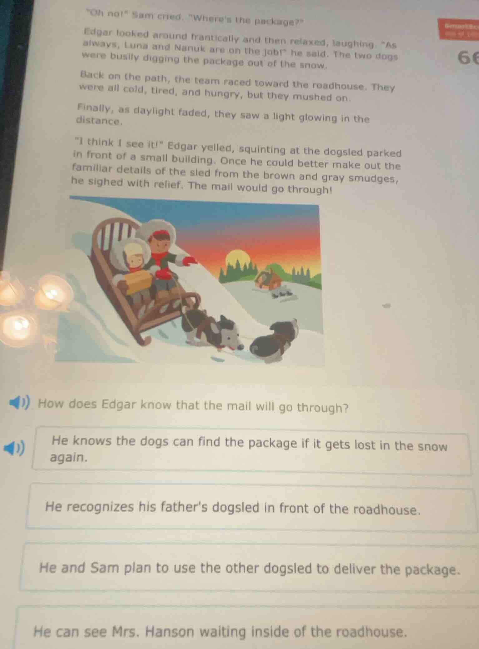 \oh no!\ sam cried. \wheres the package?\edgar looked around franticall…