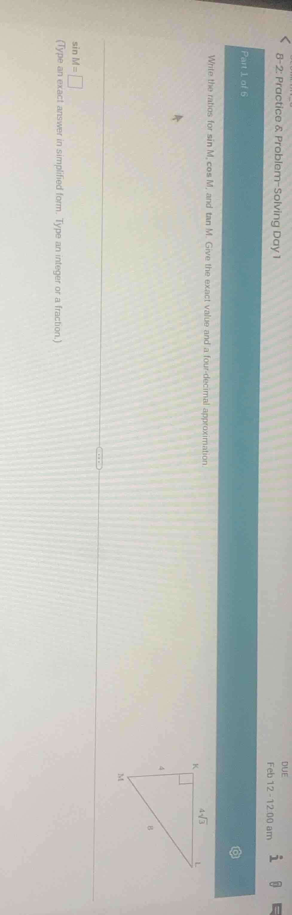 8-2: practice & problem-solving day 1 part 1 of 6 write the ratios for …