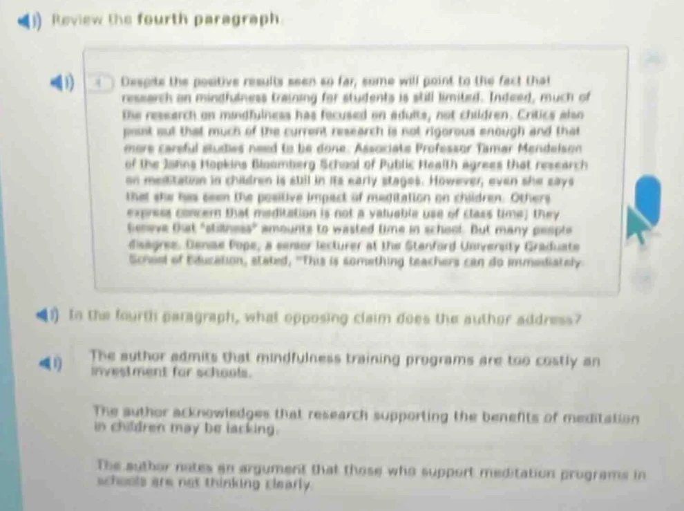 review the fourth paragraph.despite the positive results seen so far, s…