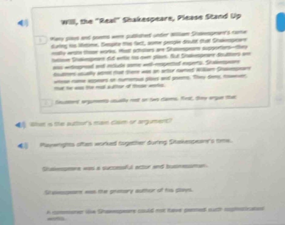 will, the eal\ shakespeare, please stand up 1. many plays and poems wer…