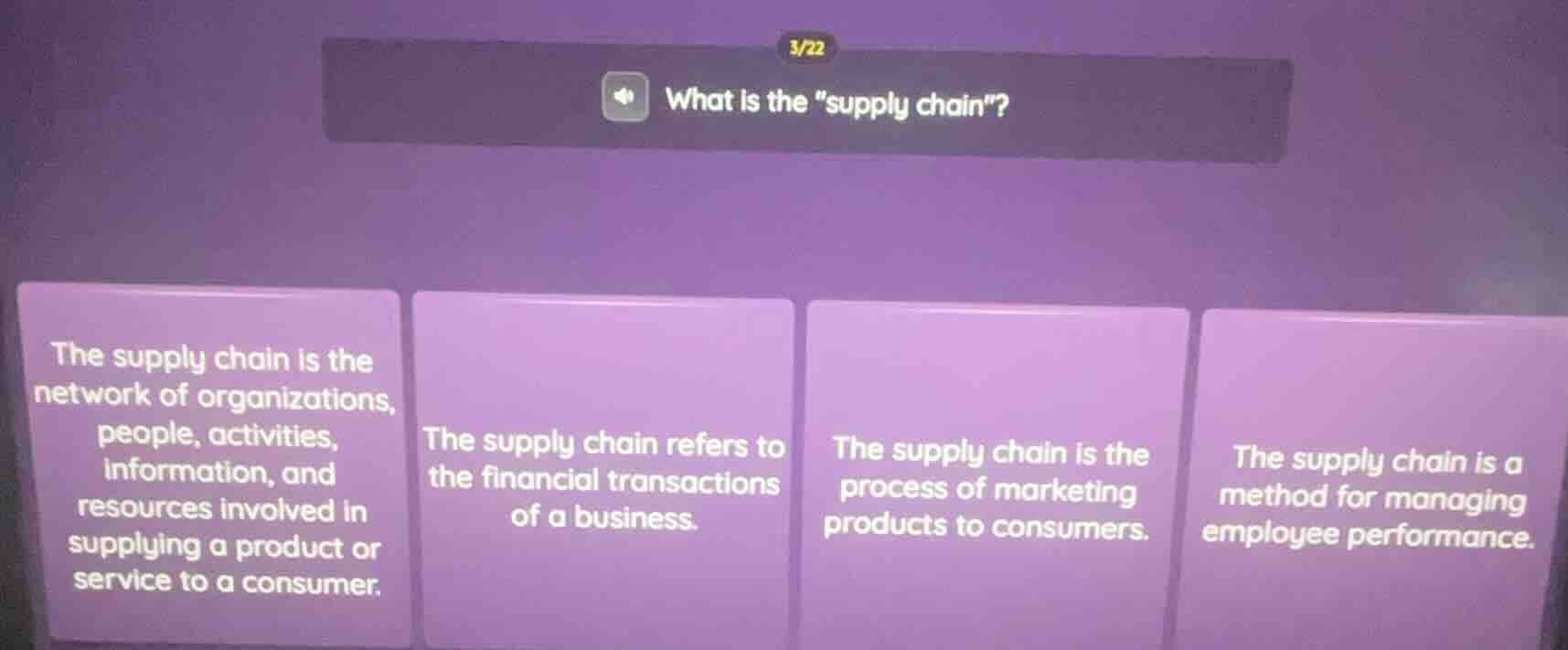 3/22 what is the \supply chain\? the supply chain is the network of org…